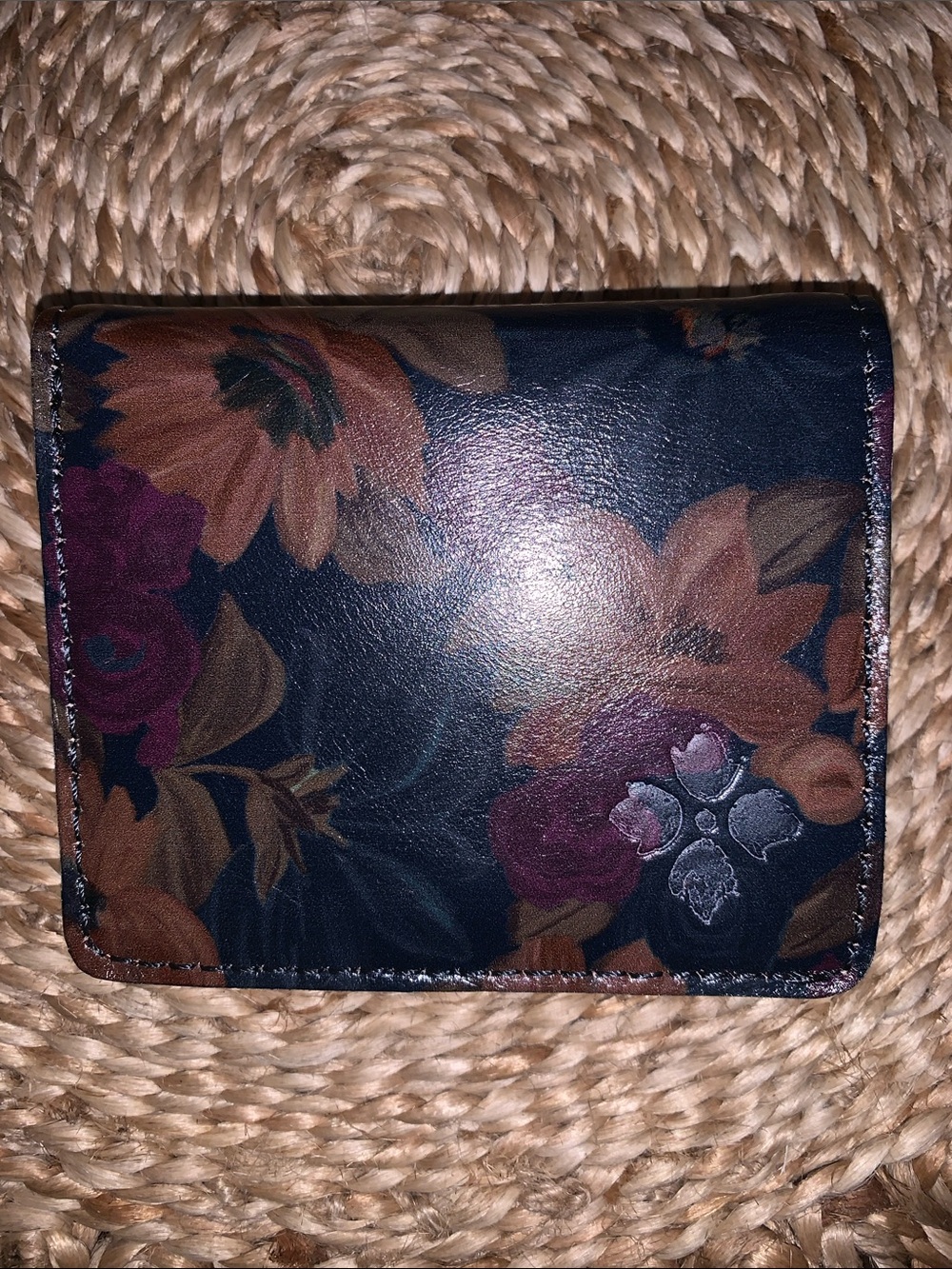Patricia Nash Peruvial Painting Floral pencil wristlet clutch & RFID wallet - Picture 2 of 10